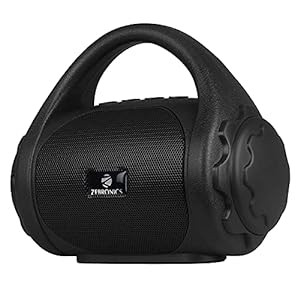 Zebronics ZEB-COUNTY 3W Wireless Bluetooth Portable Speaker With Supporting Carry Handle, USB, SD Card, AUX, FM & Call Function. (Black)